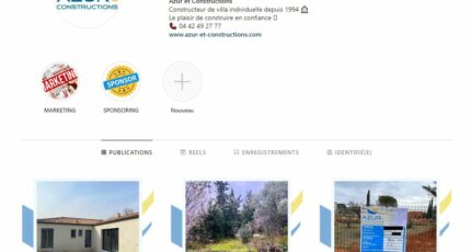 Instagram Azur et Constructions