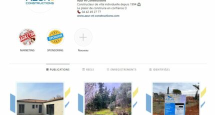 Instagram Azur et Constructions