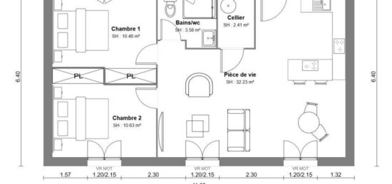 Maison neuve à , Alpes-de-Haute-Provence